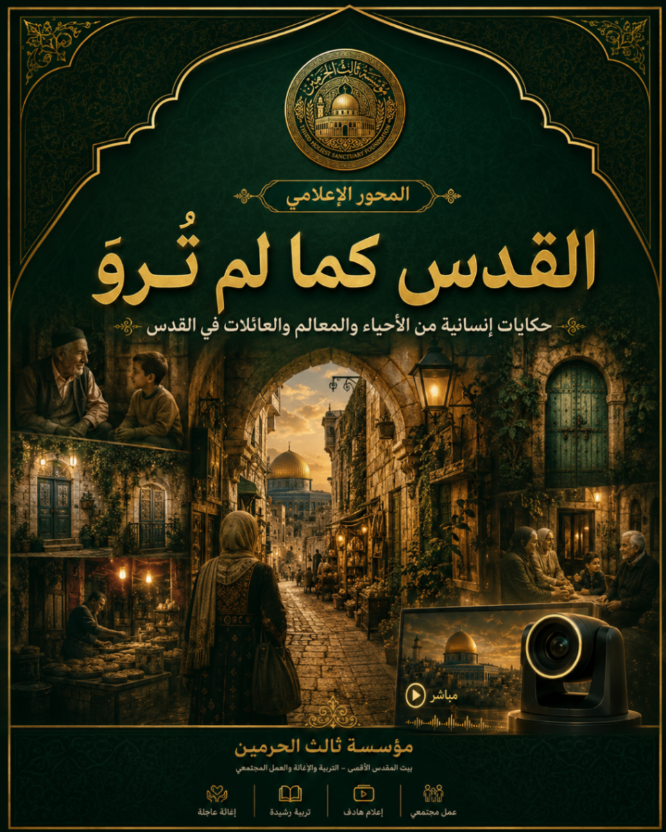 أفيش مشروع القدس كما لم تُروَ