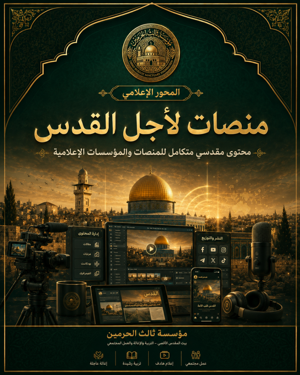 أفيش مشروع منصات لأجل القدس